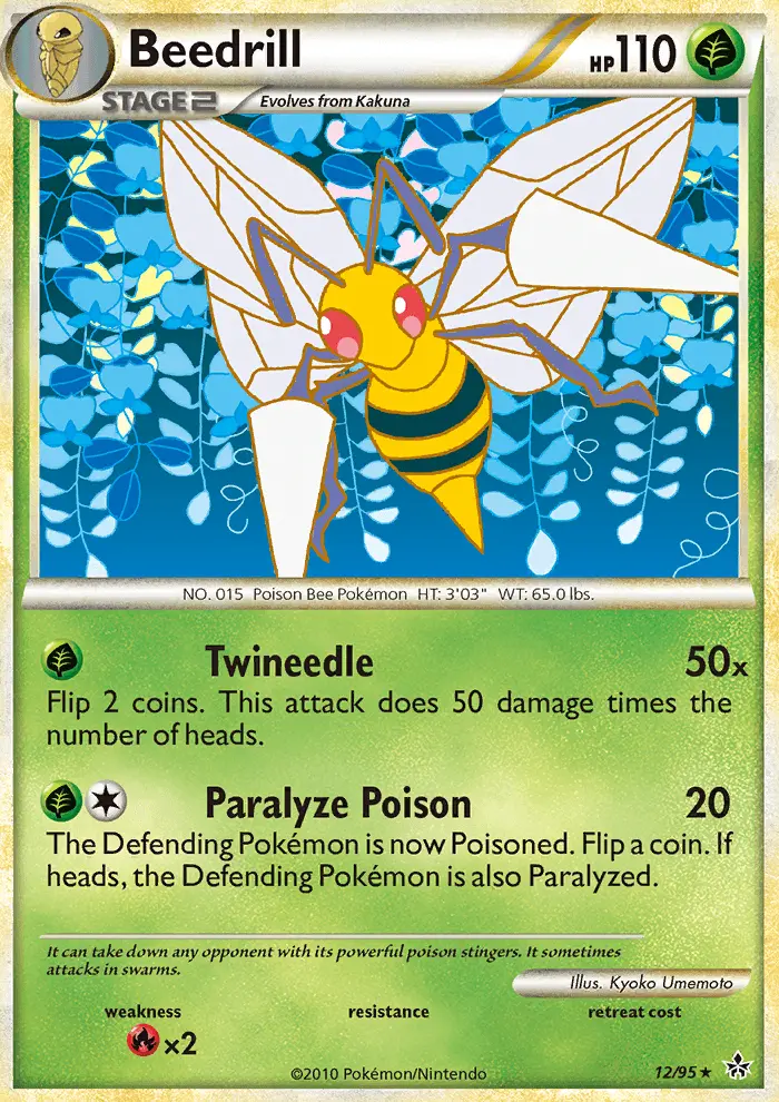 Beedrill 12 card from HS—Unleashed