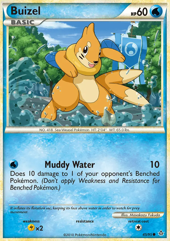 Buizel 45 card from HS—Unleashed