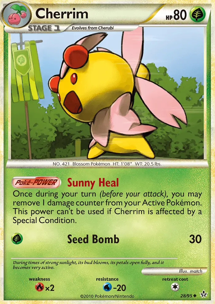 Cherrim 28 card from HS—Unleashed