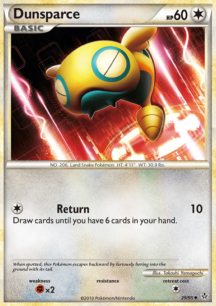 Dunsparce 29 card from HS—Unleashed