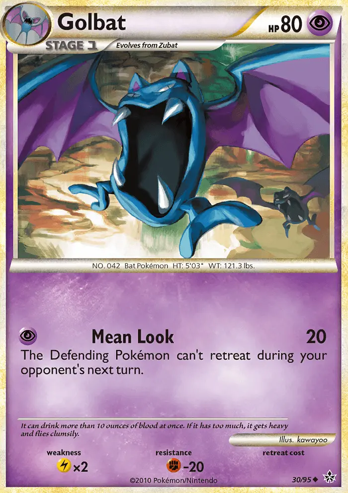 Golbat 30 card from HS—Unleashed