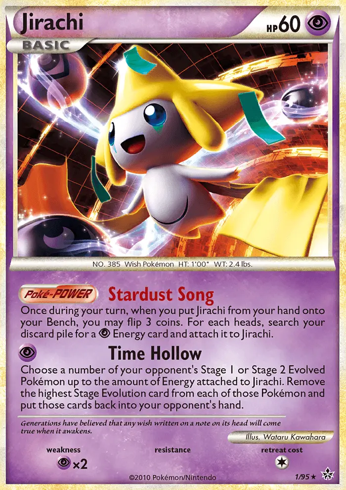 Jirachi 1 card from HS—Unleashed