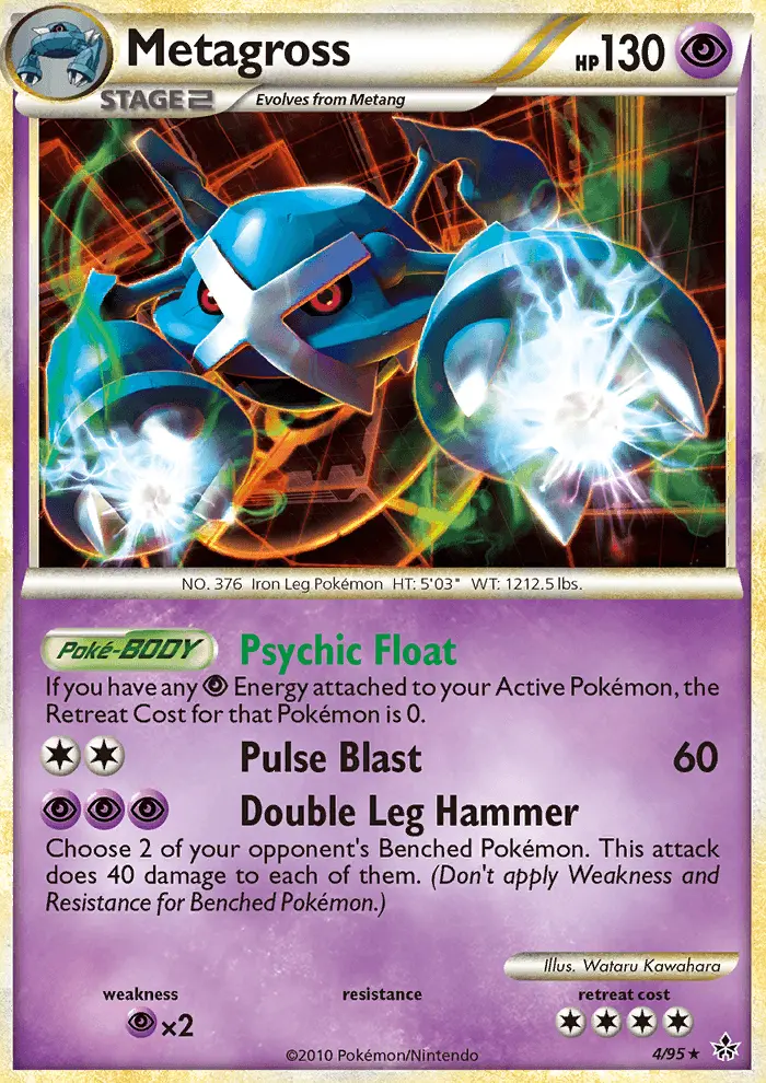 Metagross 4 — HS—Unleashed 4, Holofoil finish