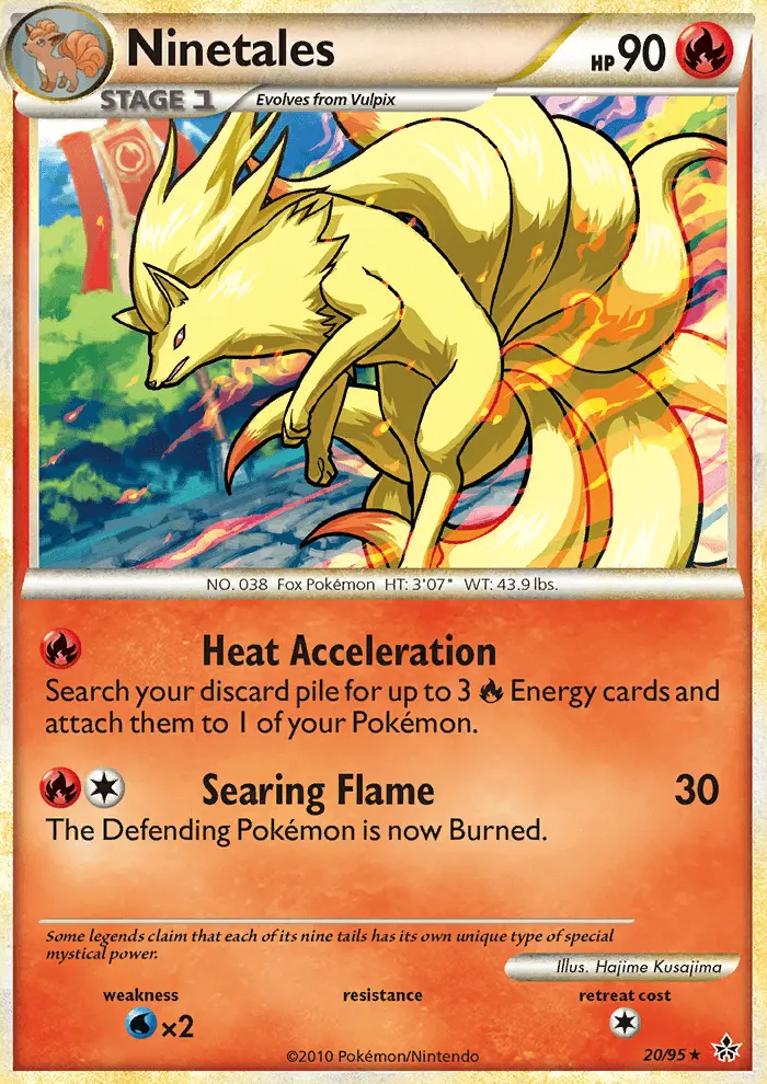 Ninetales 20 card from HS—Unleashed