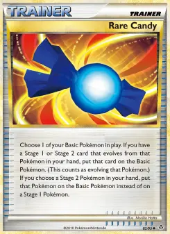 Rare Candy 82 — shown as an example of the Reverse Holofoil finish