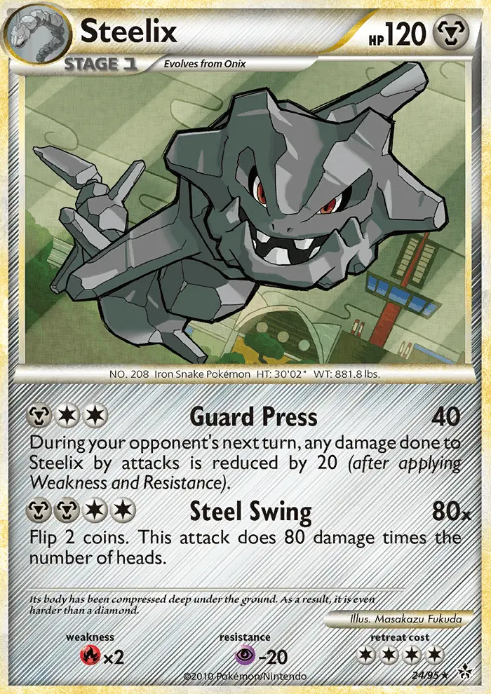 Steelix 24 card from HS—Unleashed