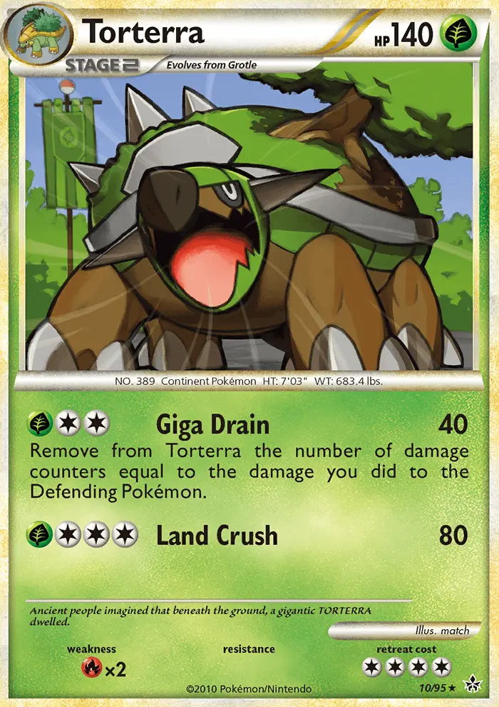 Torterra 10 card from HS—Unleashed