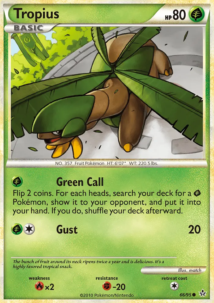 Tropius 66 card from HS—Unleashed