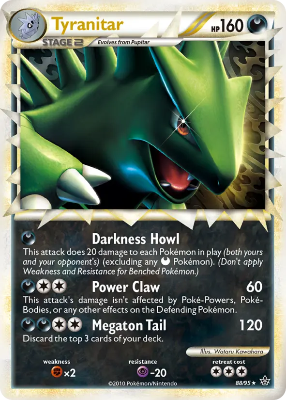 Tyranitar 88 — the most expensive HS—Unleashed card