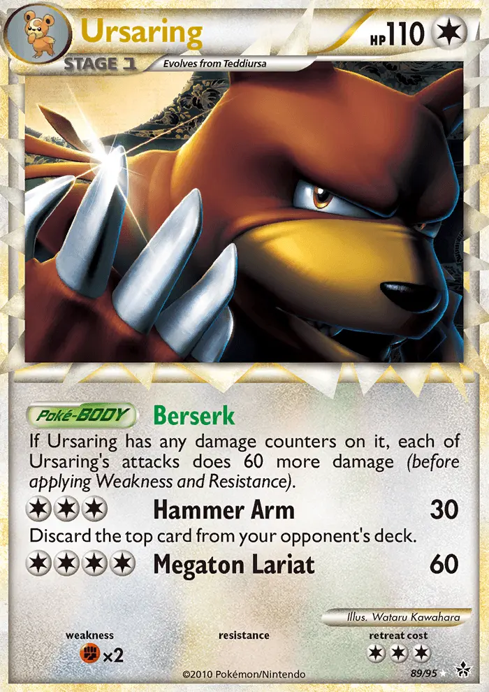 Ursaring 89 — HS—Unleashed 89, Holofoil finish