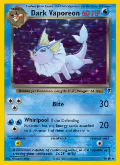 Dark Vaporeon 9 — Legendary Collection