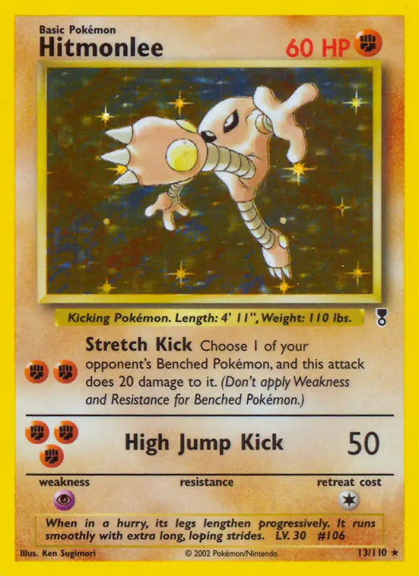 Hitmonlee 13 card from Legendary Collection