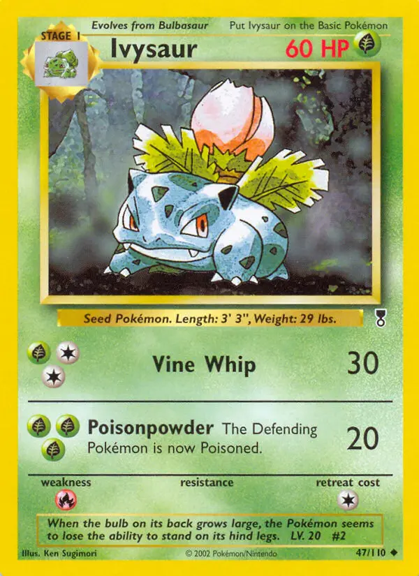 Ivysaur 47 card from Legendary Collection