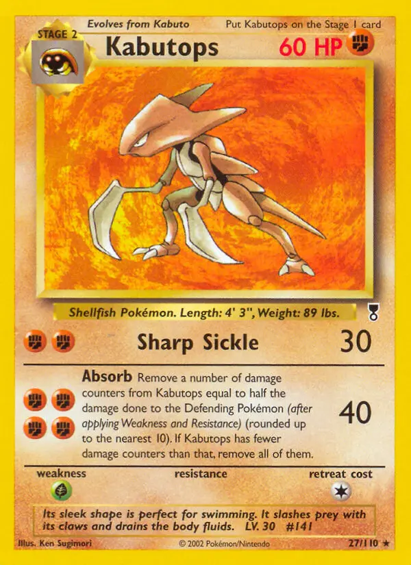 Kabutops 27 — Legendary Collection 27, Normal finish