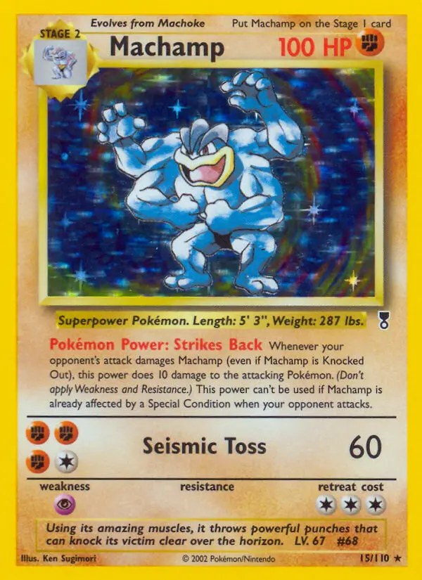 Machamp 15 card from Legendary Collection