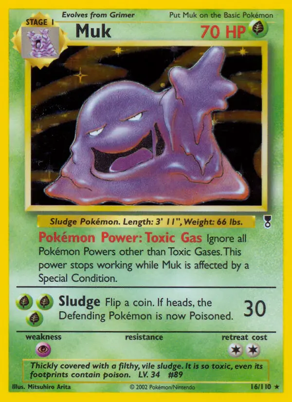 Muk 16 card from Legendary Collection