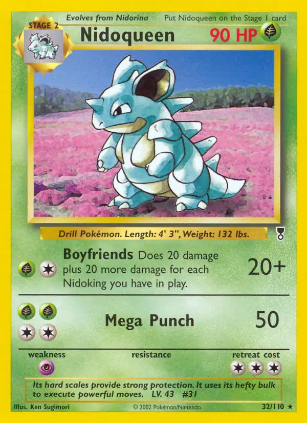 Nidoqueen 32 card from Legendary Collection