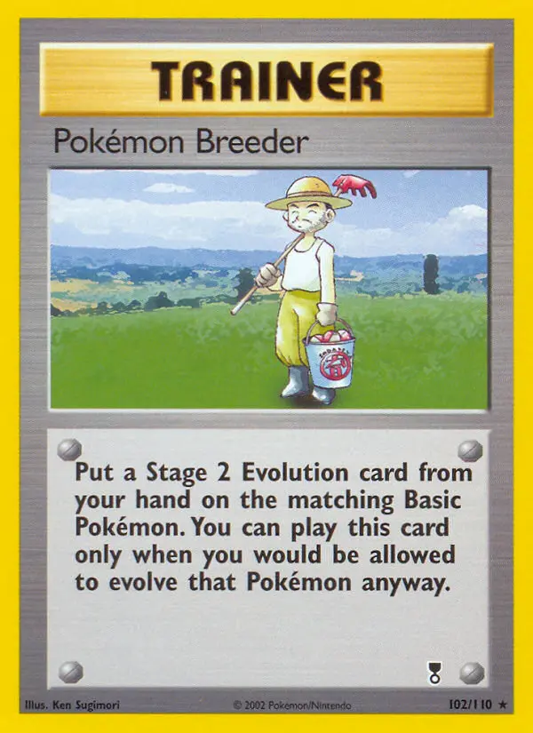 Pokémon Breeder 102 card from Legendary Collection