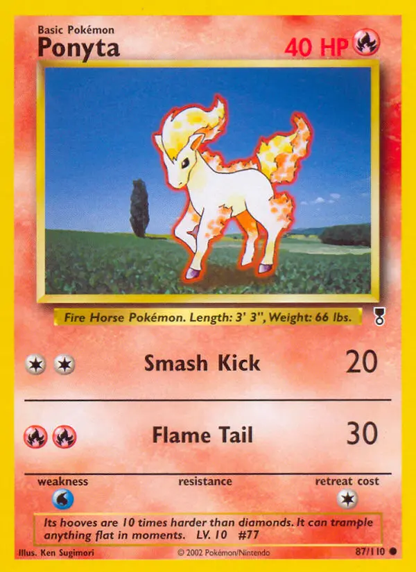 Ponyta 87 card from Legendary Collection