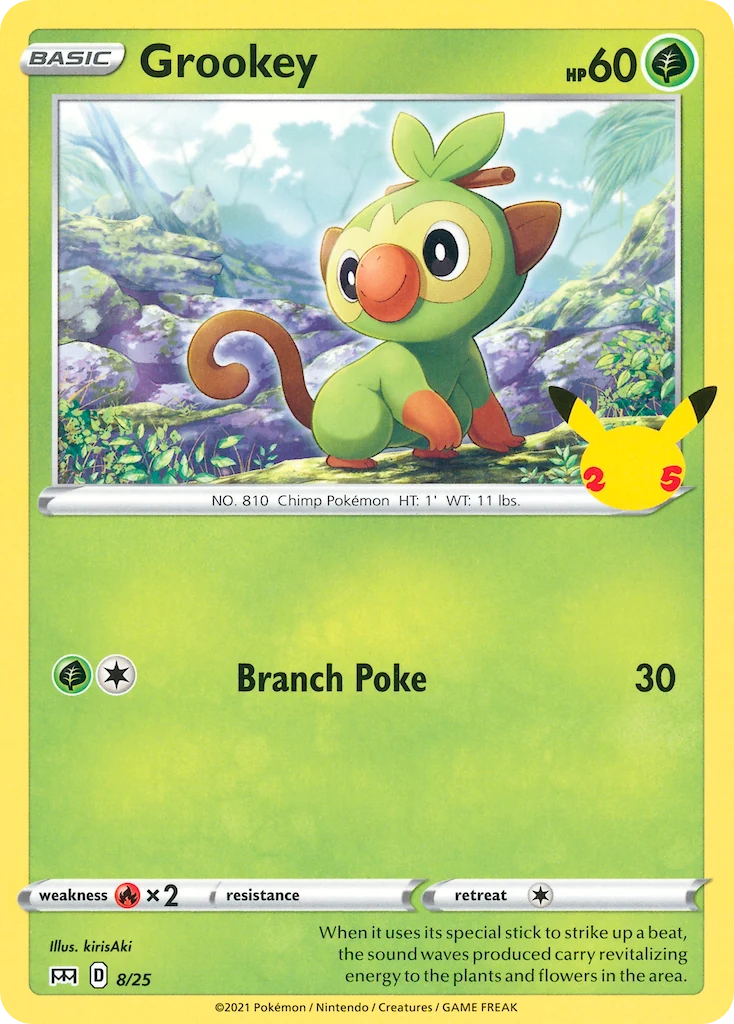 Grookey 8 card from McDonald's Collection 2021