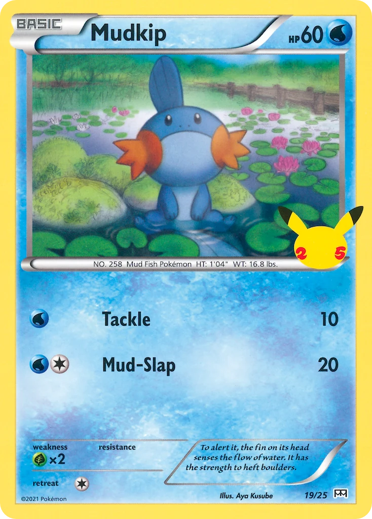 Mudkip 19 card from McDonald's Collection 2021