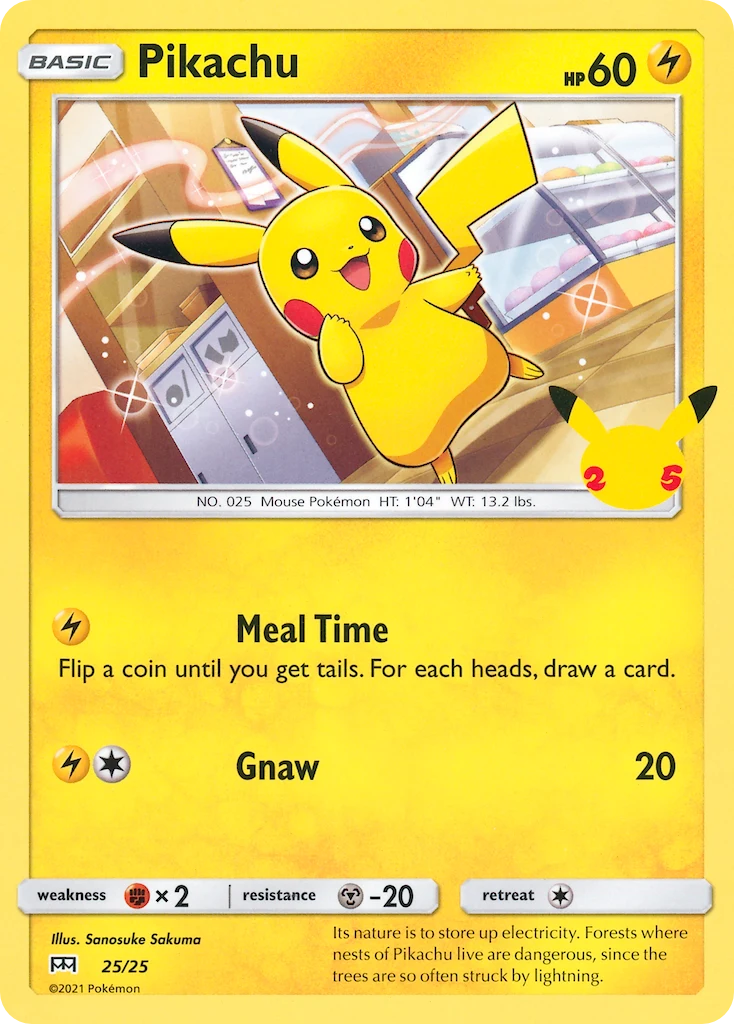 Pikachu 25 — the most expensive McDonald's Collection 2021 card