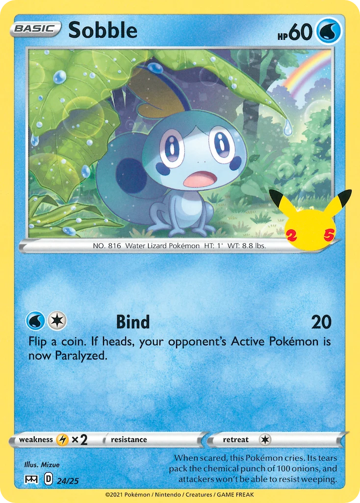 Sobble 24 card from McDonald's Collection 2021