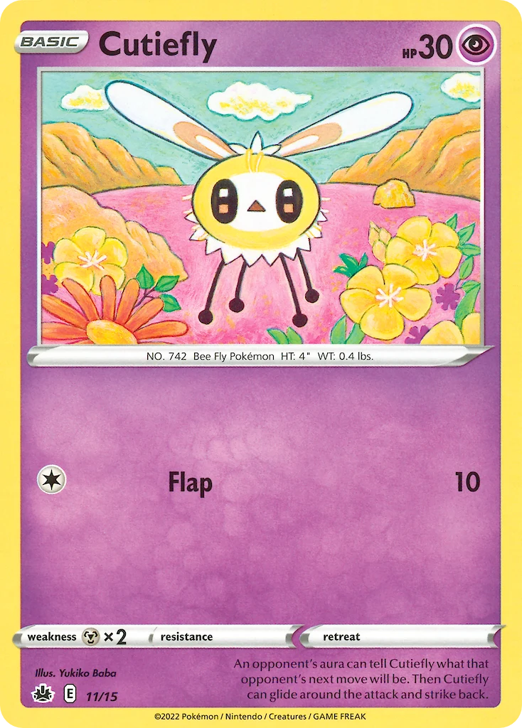 Cutiefly 11 card from McDonald's Collection 2022