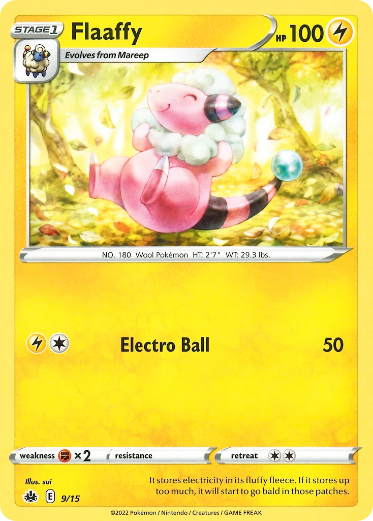 Flaaffy 9 card from McDonald's Collection 2022