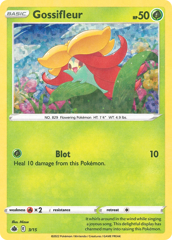 Gossifleur 3 card from McDonald's Collection 2022