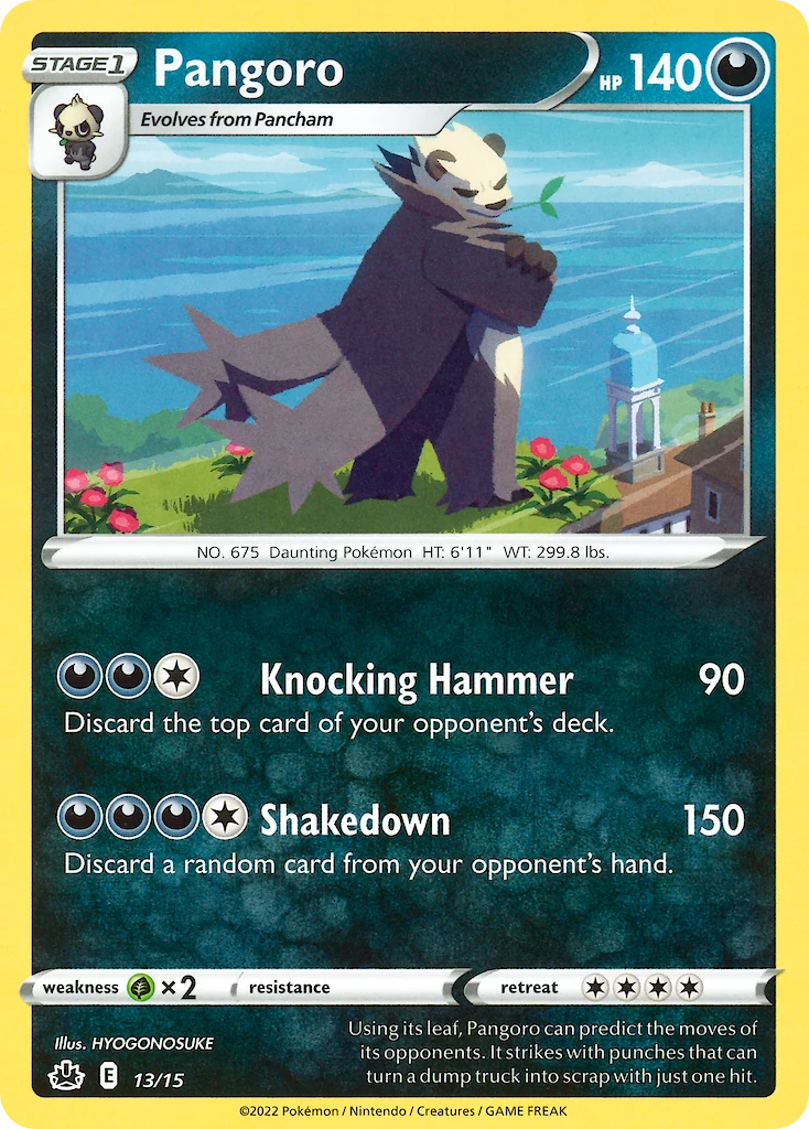 Pangoro 13 card from McDonald's Collection 2022