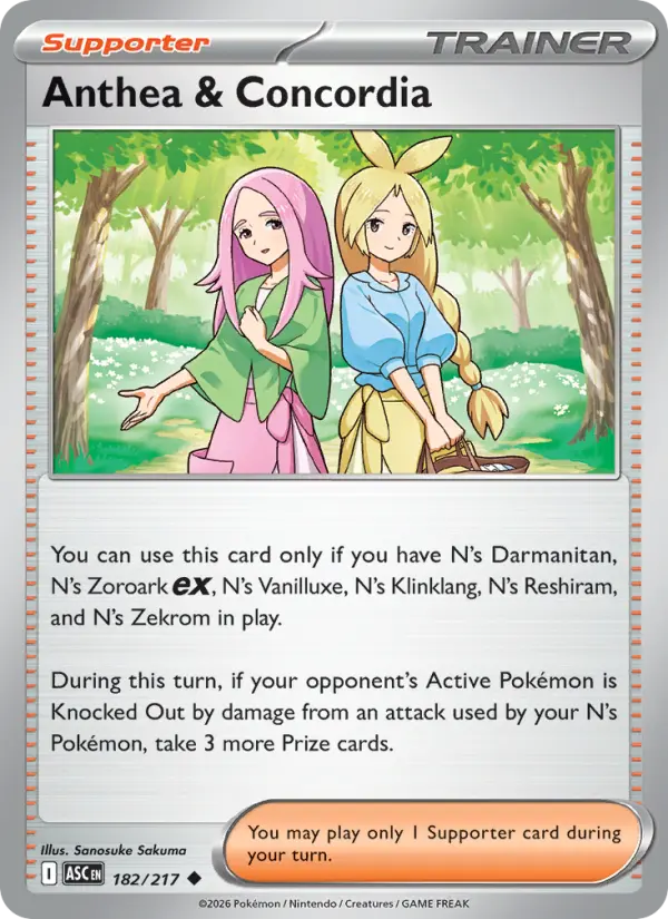 Anthea & Concordia 182 — Ascended Heroes 182, Normal finish