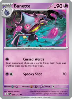 Banette 91 — Ascended Heroes