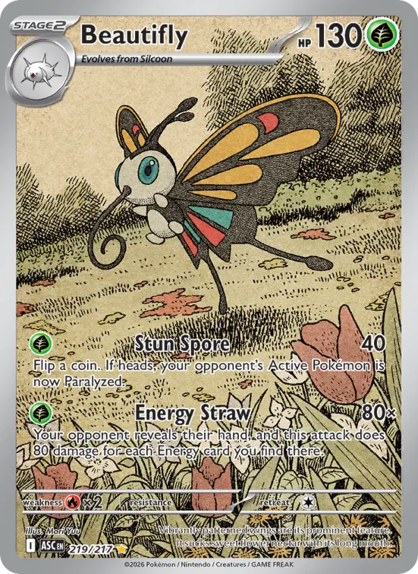 Beautifly 219 card from Ascended Heroes