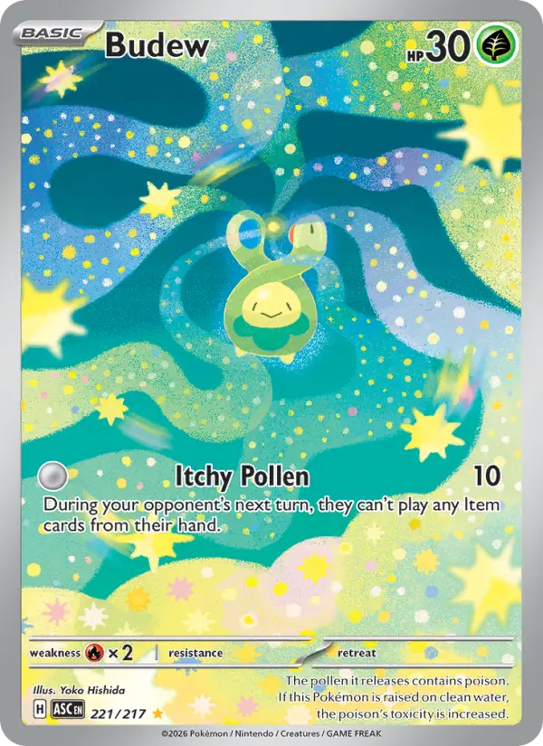 Budew 221 — Ascended Heroes 221, Holofoil finish