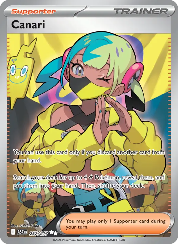 Canari 257 — Ascended Heroes 257, Holofoil finish