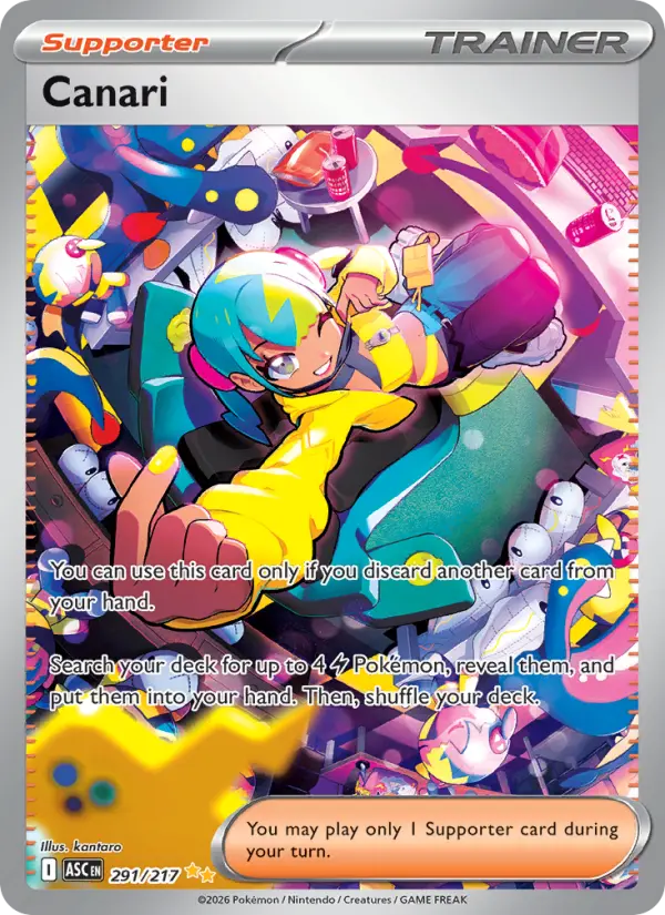 Canari 291 — Ascended Heroes 291, Holofoil finish