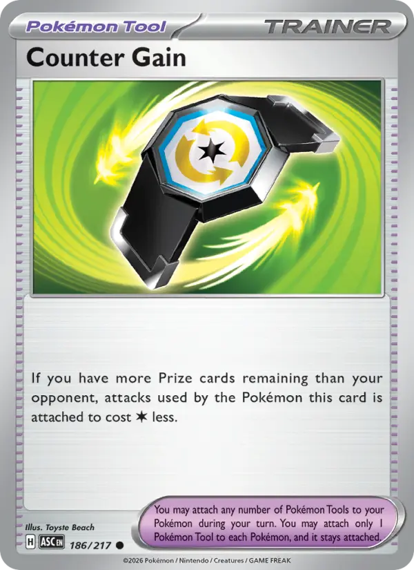 Counter Gain 186 card from Ascended Heroes