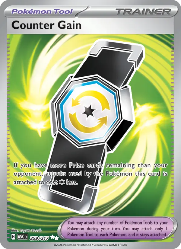 Counter Gain 259 — Ascended Heroes 259, Holofoil finish