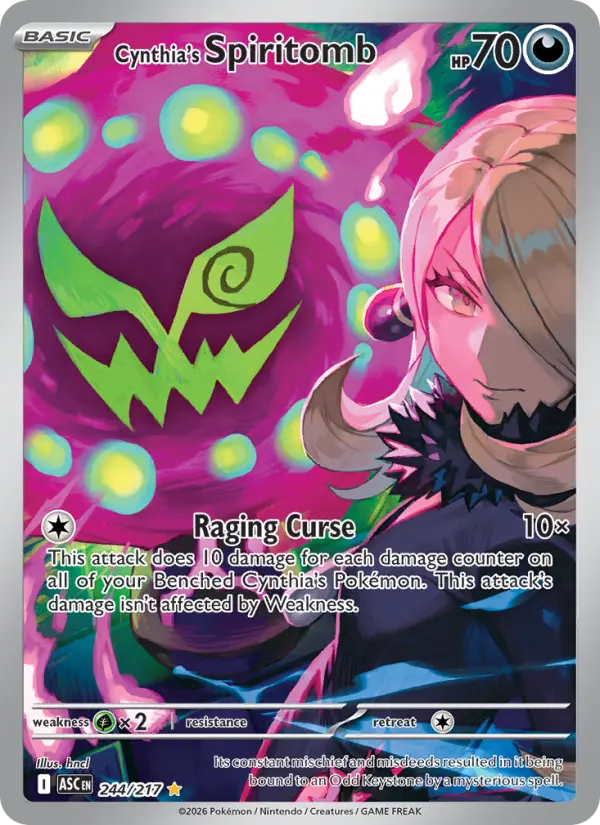 Cynthia's Spiritomb 244 card from Ascended Heroes