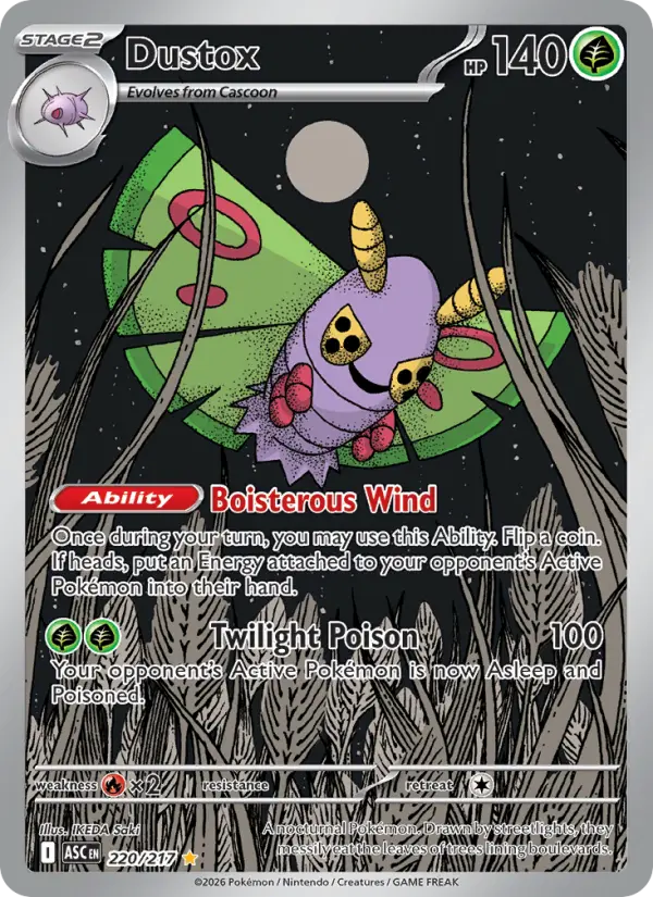 Dustox 220 card from Ascended Heroes