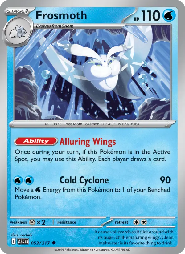 Frosmoth 53 card from Ascended Heroes
