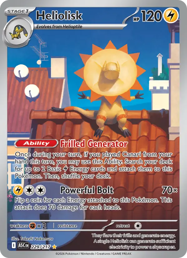 Heliolisk 229 card from Ascended Heroes