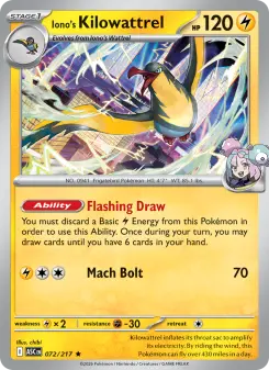 Iono's Kilowattrel — Ascended Heroes 72
