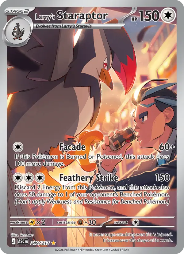 Larry's Staraptor 249 — Ascended Heroes 249, Holofoil finish