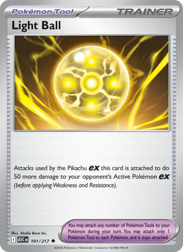 Light Ball 191 — Ascended Heroes 191, Normal finish