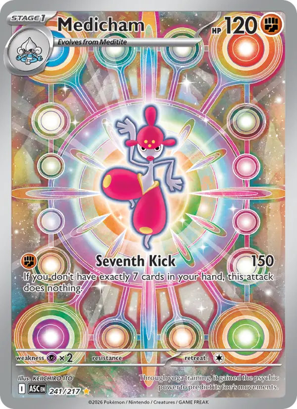 Medicham 241 — Ascended Heroes 241, Holofoil finish