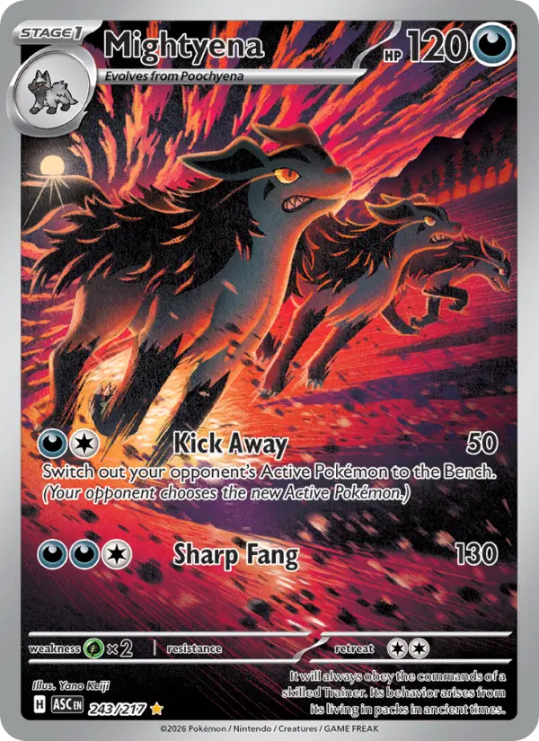 Mightyena 243 card from Ascended Heroes