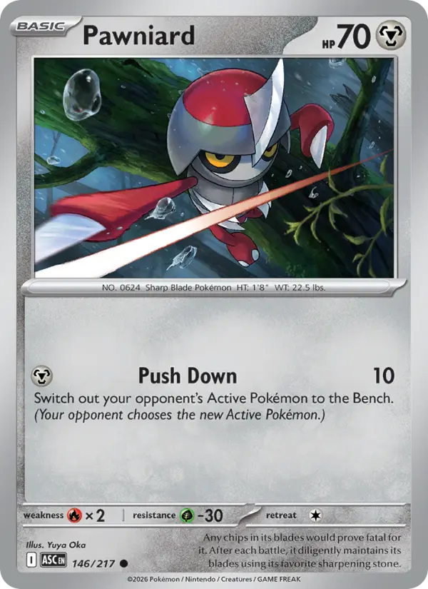 Pawniard 146 card from Ascended Heroes