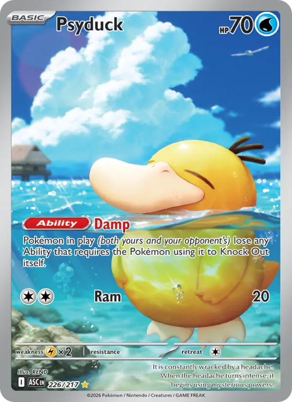 Psyduck 226 card from Ascended Heroes